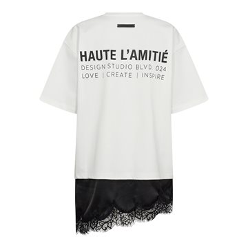 Haute L' Amitié - Loose Mix Lingerie Tee - Off White